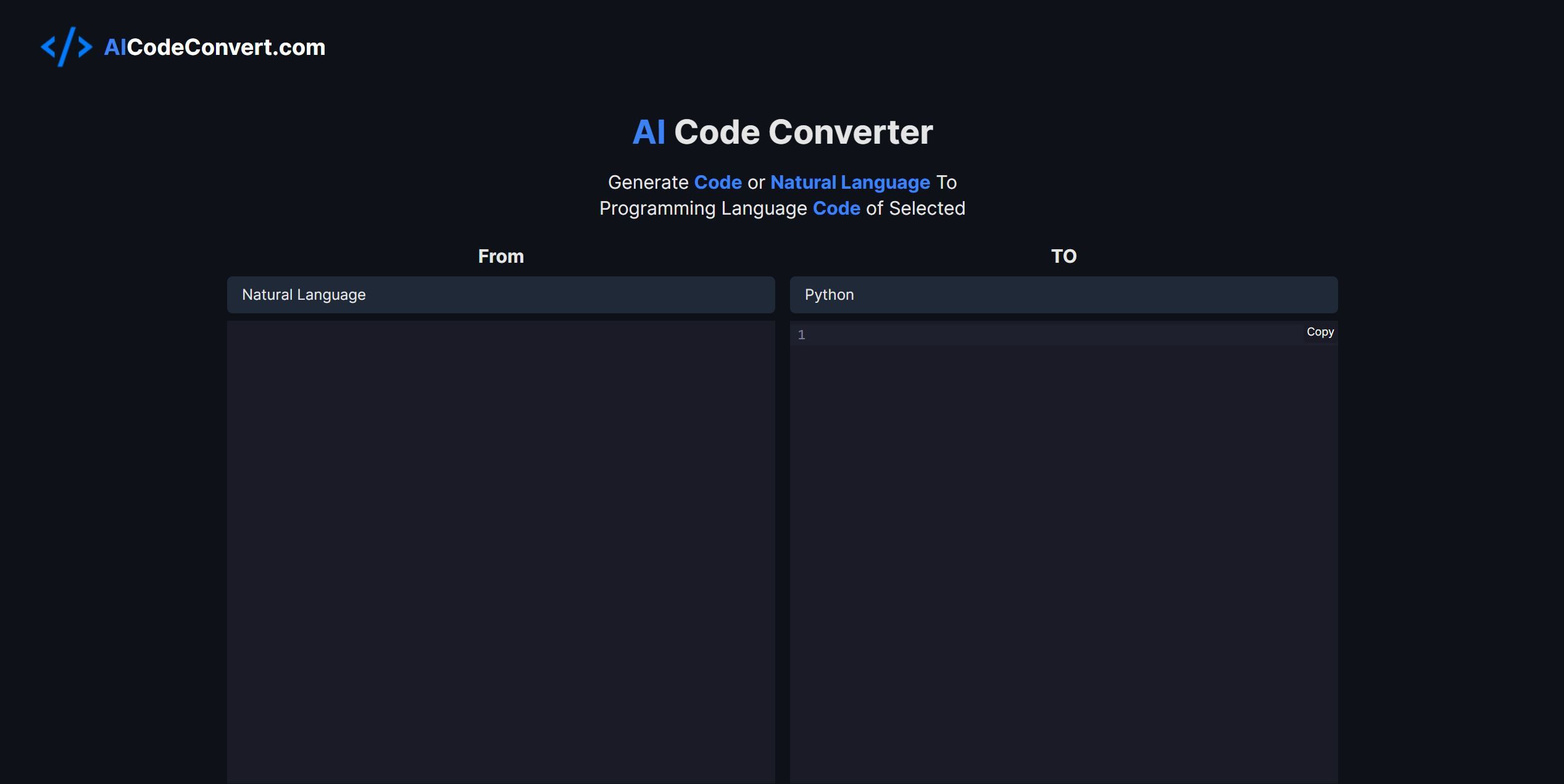 Generate Code or Natural Language To Another