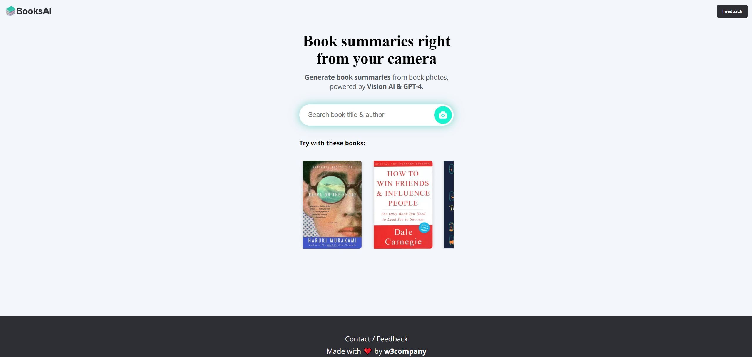  Book summaries right from your camera.