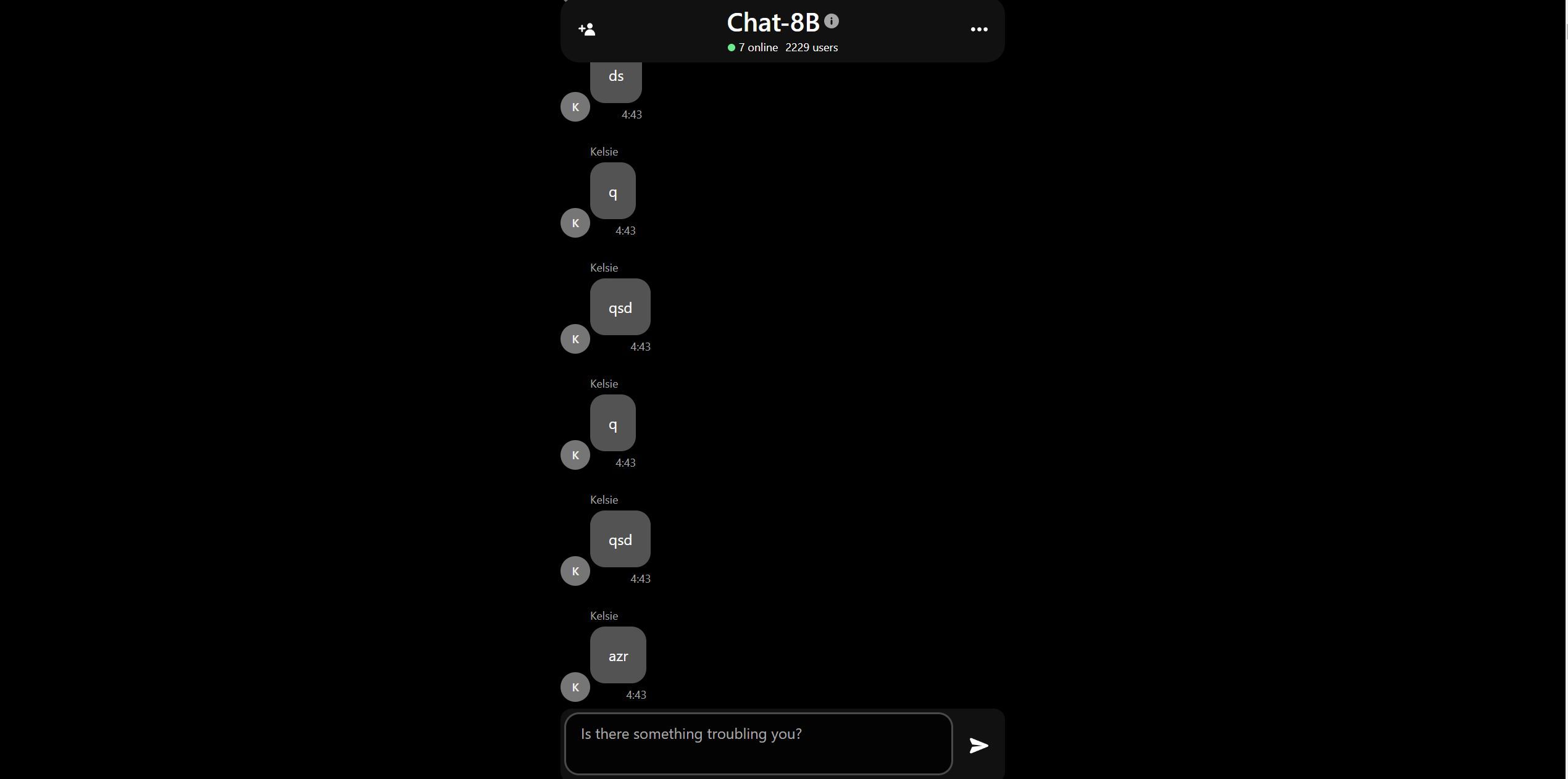  Chat-8B is an online chat platform that aims to