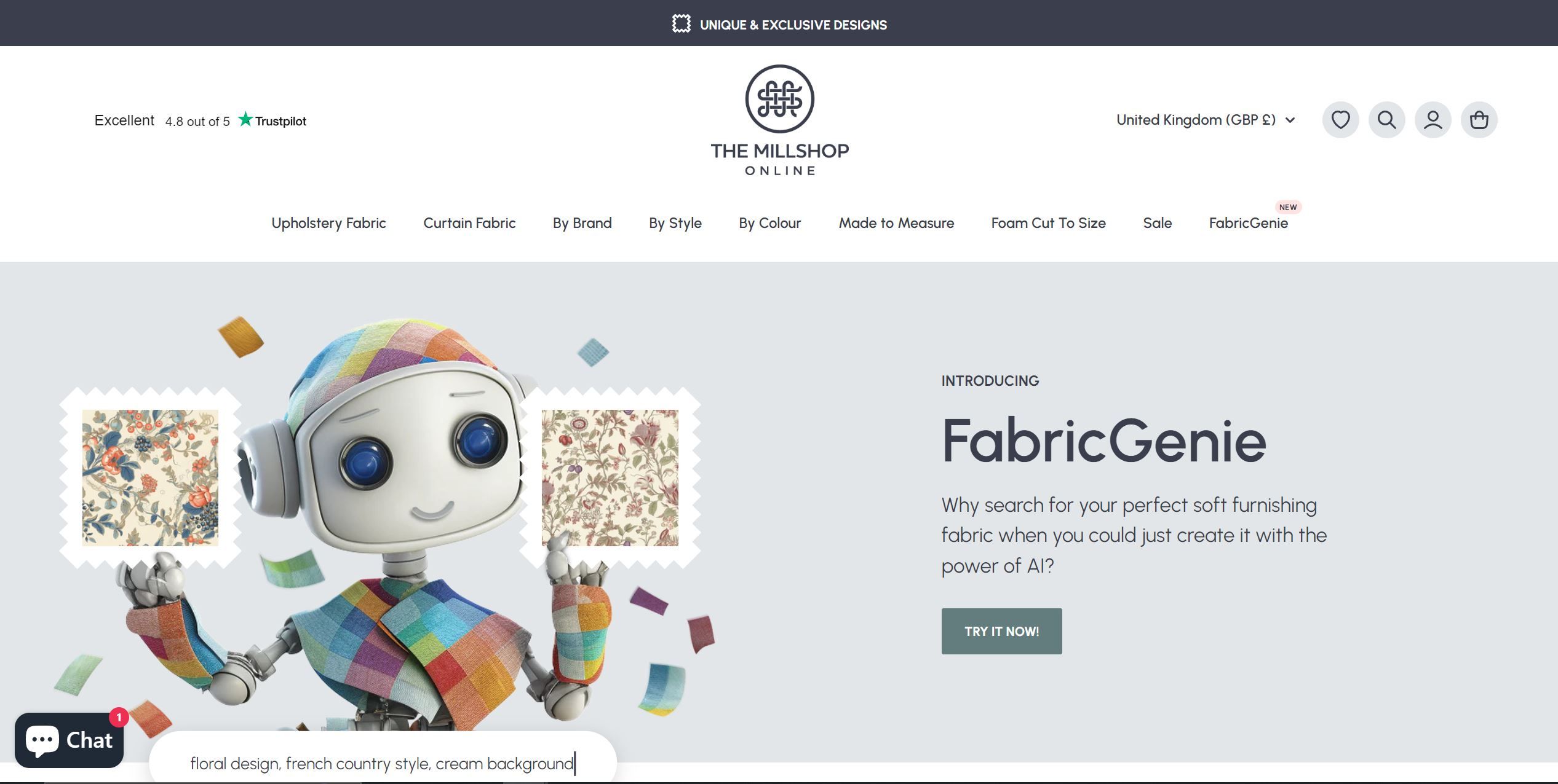  Create soft furnishing fabric designs with the