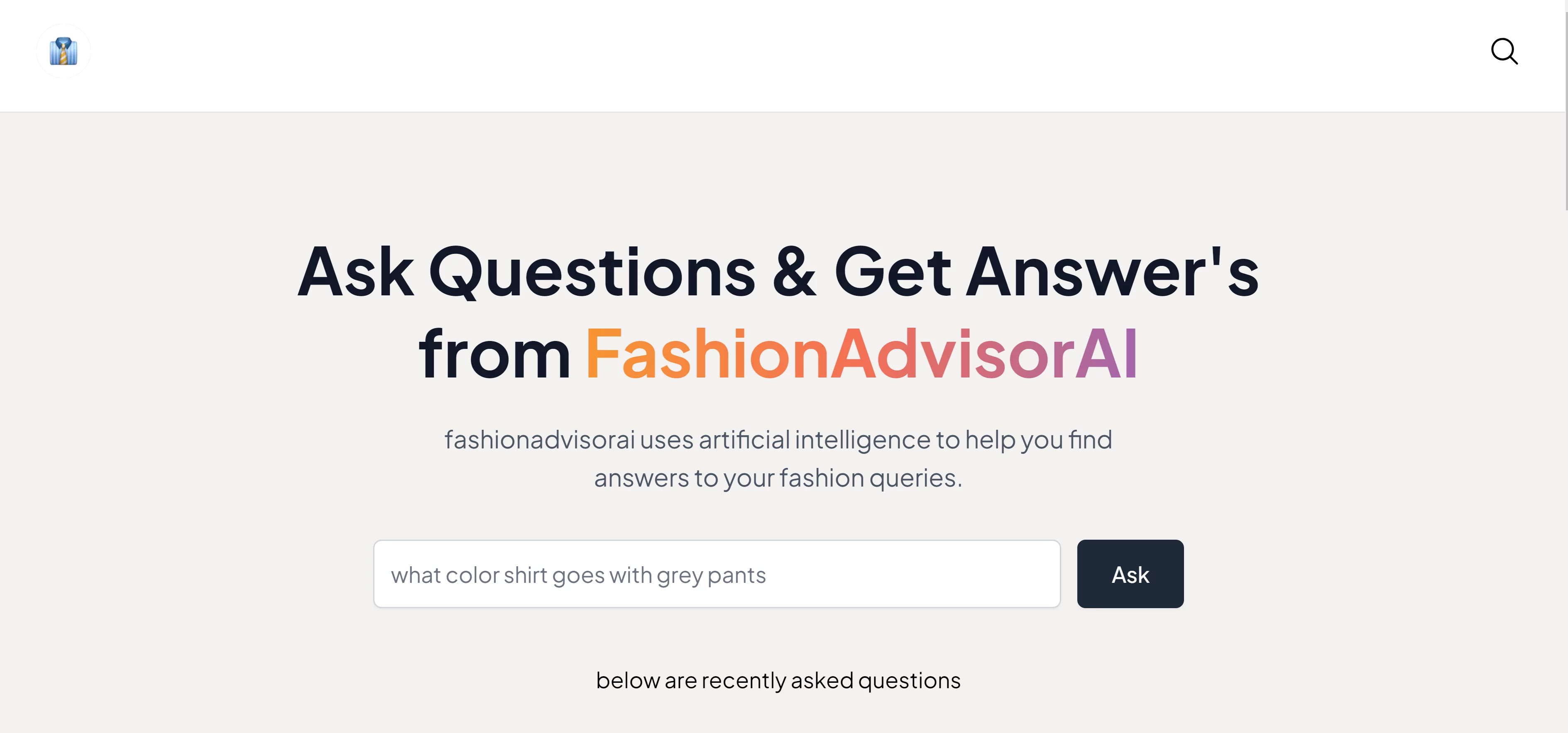  Get fashion advice from AI. Ask questions & dress